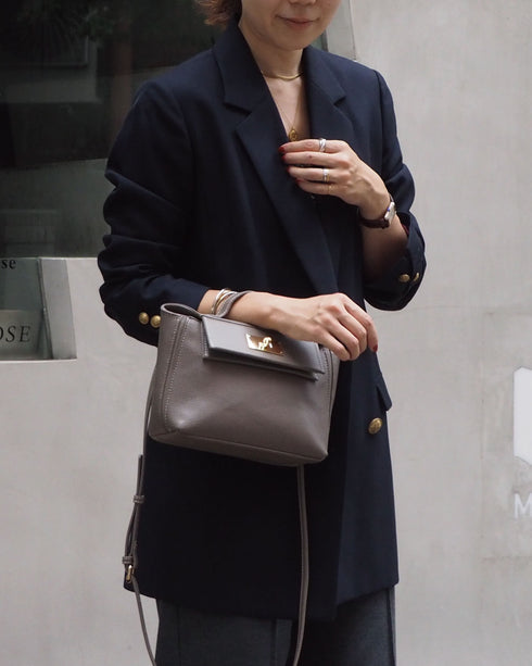 2WAYターンロックミニショルダーハンドバッグ 12-1174